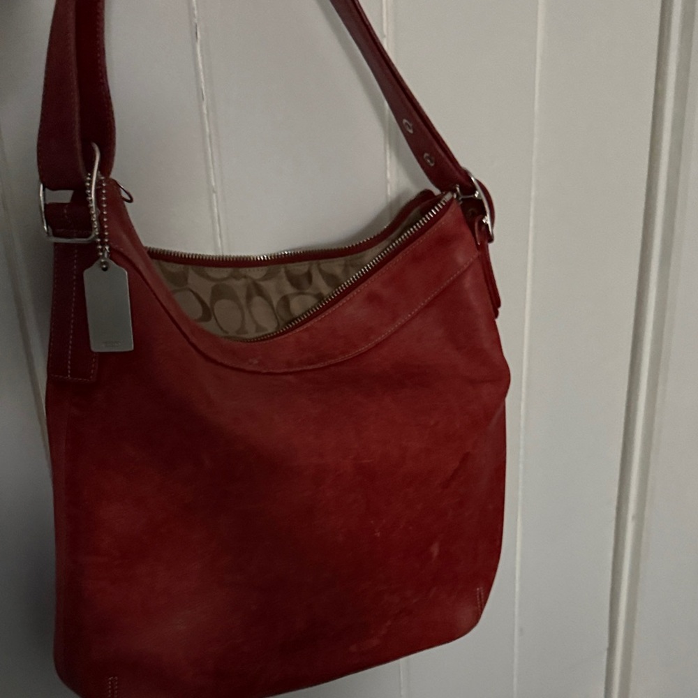 Coach Cherry Red Shoulder Bag